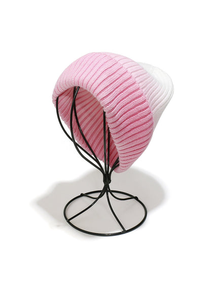 Haila Ombre Ribbed Knit Beanie