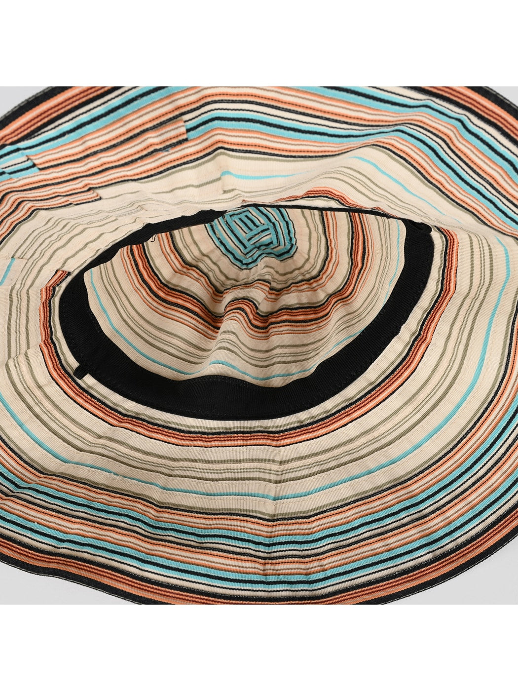 Haila - Colorful Striped Wide Brim Bucket Hat