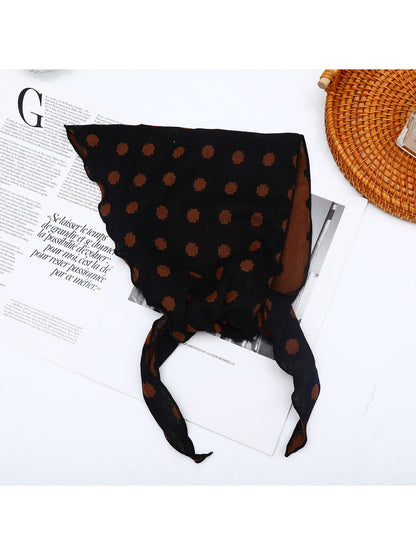 Scarvii - Geometric Print Two Tone Triangle Bandana