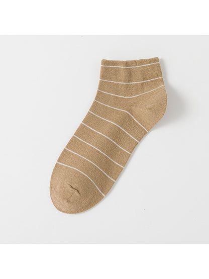 Rufia - Simple Striped Casual Ankle Socks