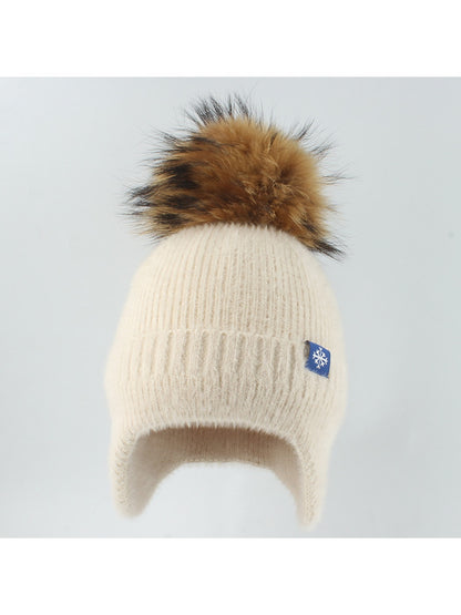 Haila - Simple Brimless Ear Coverage Knit Beanie