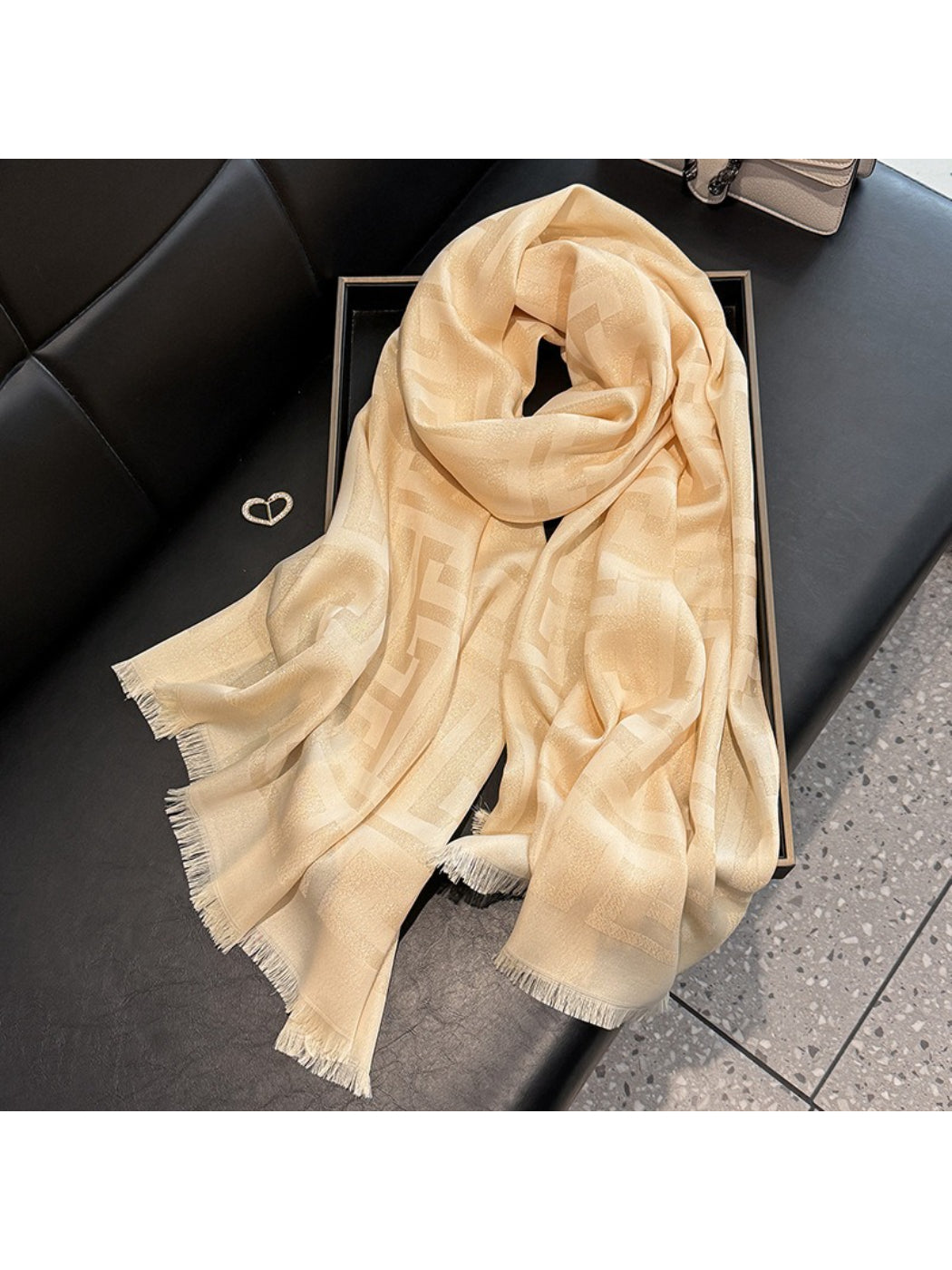 Scarvii - Subtle Geometric Soft Wrap Scarf