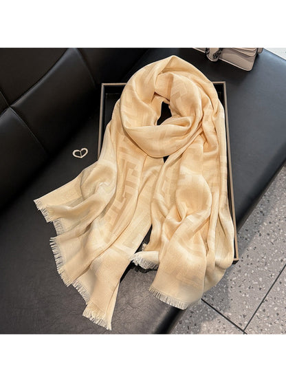 Scarvii - Subtle Geometric Soft Wrap Scarf