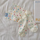 Rufia - Colorful Polka Dot Striped Mesh Crew Socks