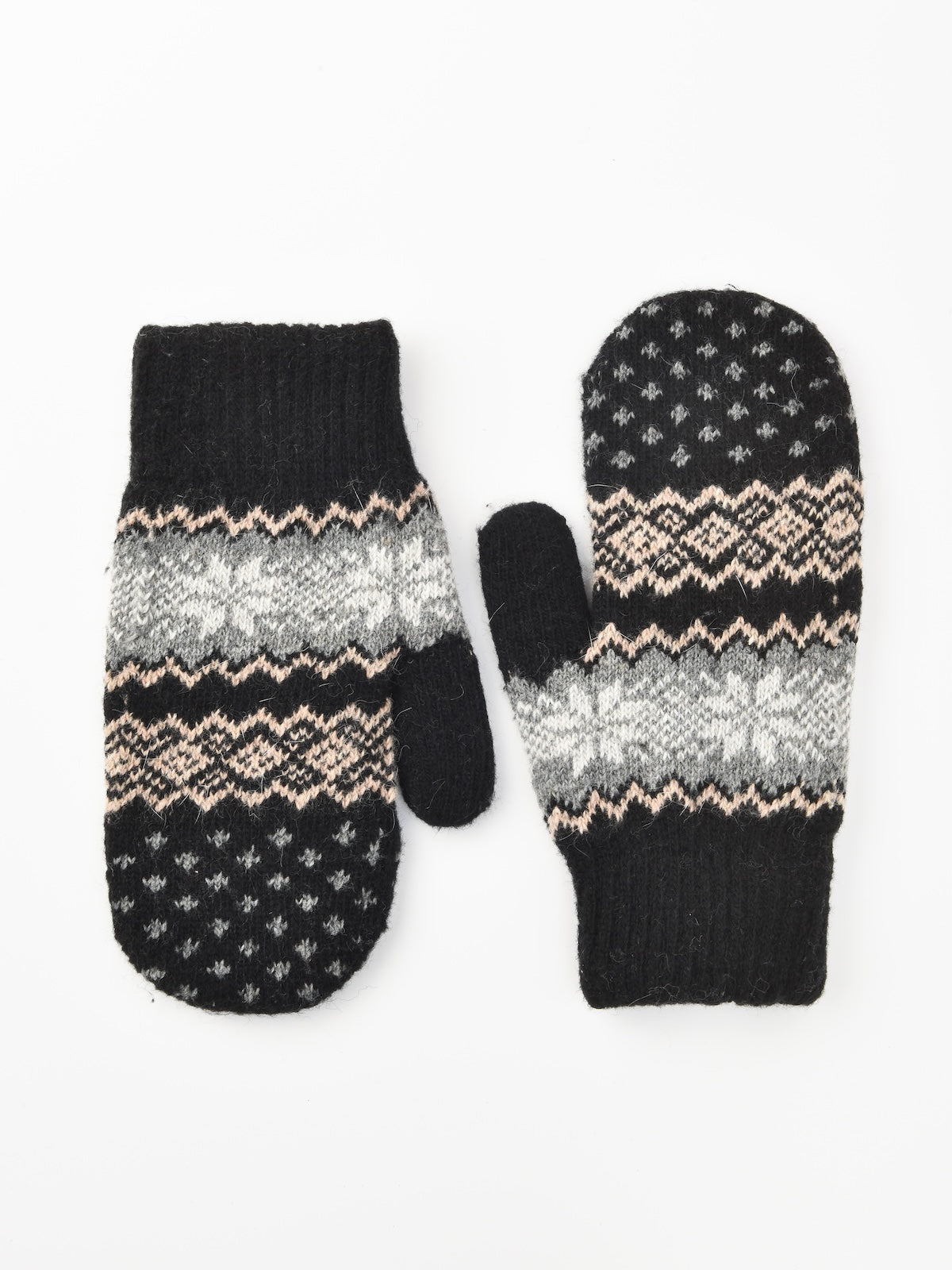 Gloving - Unisex Warm Snowflake Knit Mittens