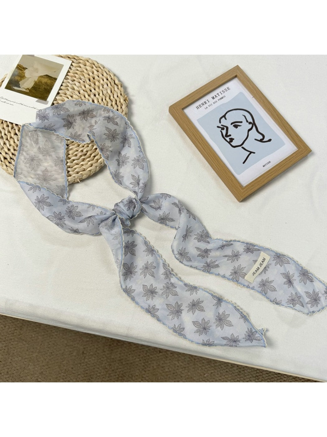 Scarvii - Lace Edge Floral and Paisley Long Scarf