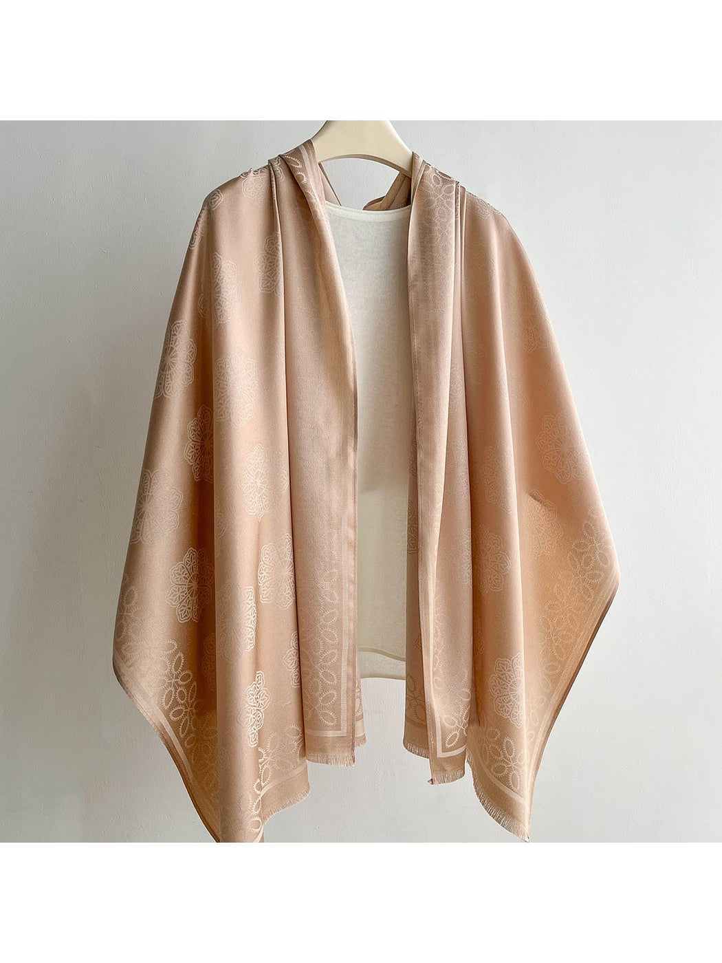 Scarvii - Summer Fresh Floral Border Wrap Scarf