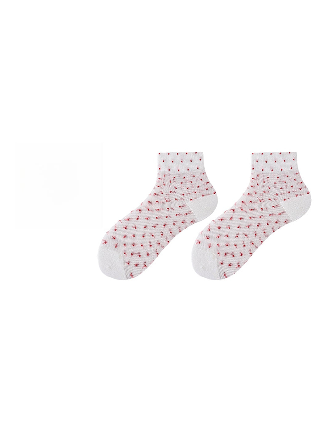 Rufia - Minimal Dot Pattern Muted Crew Socks