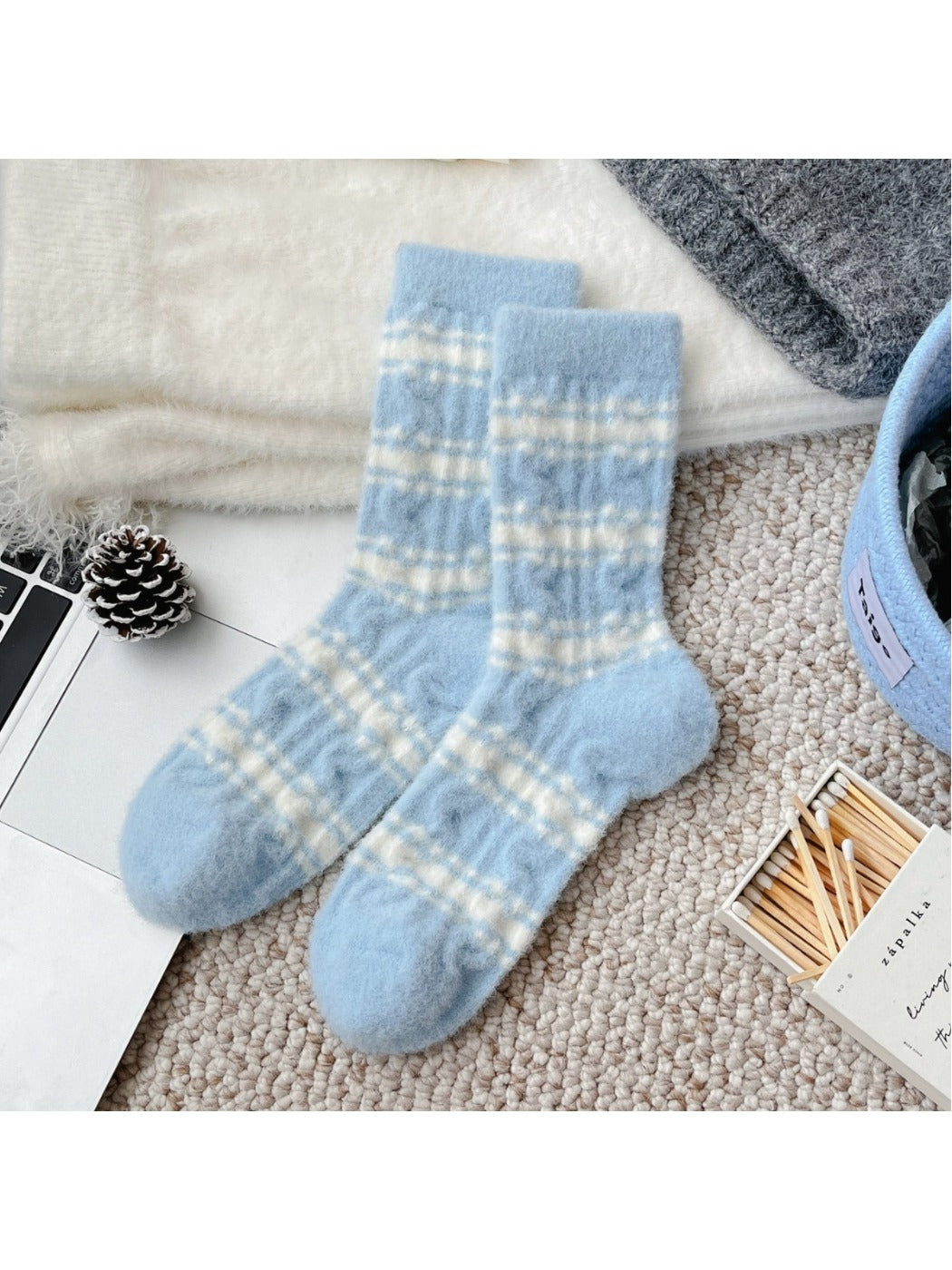 Rufia - Thick Winter Warm Women's Socks with Cartoon Pattern