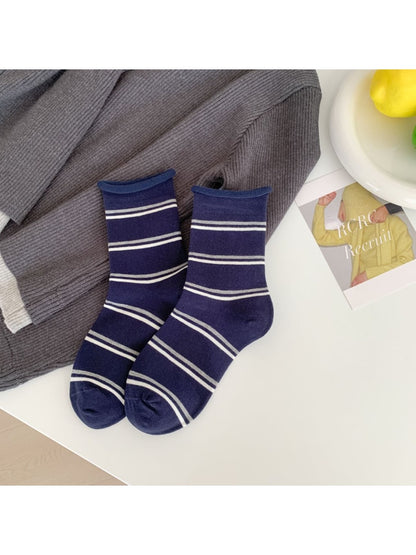 Rufia - Women's Mid-Crew Capsule Socks with Minimalist Prints