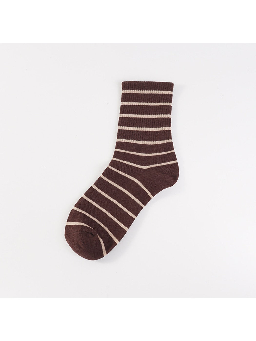 Rufia - Modern Style Striped Casual Crew Socks
