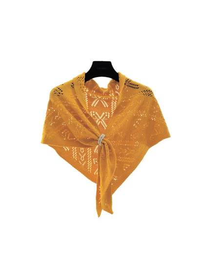 Scarvii - Textured Crochet Triangle Wrap
