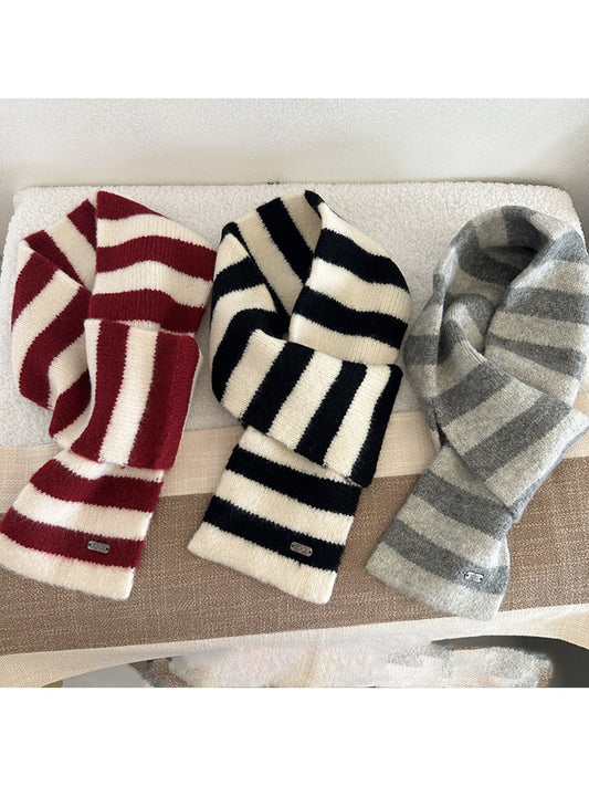 Scarvii - Unisex Striped Cross-Over Scarf