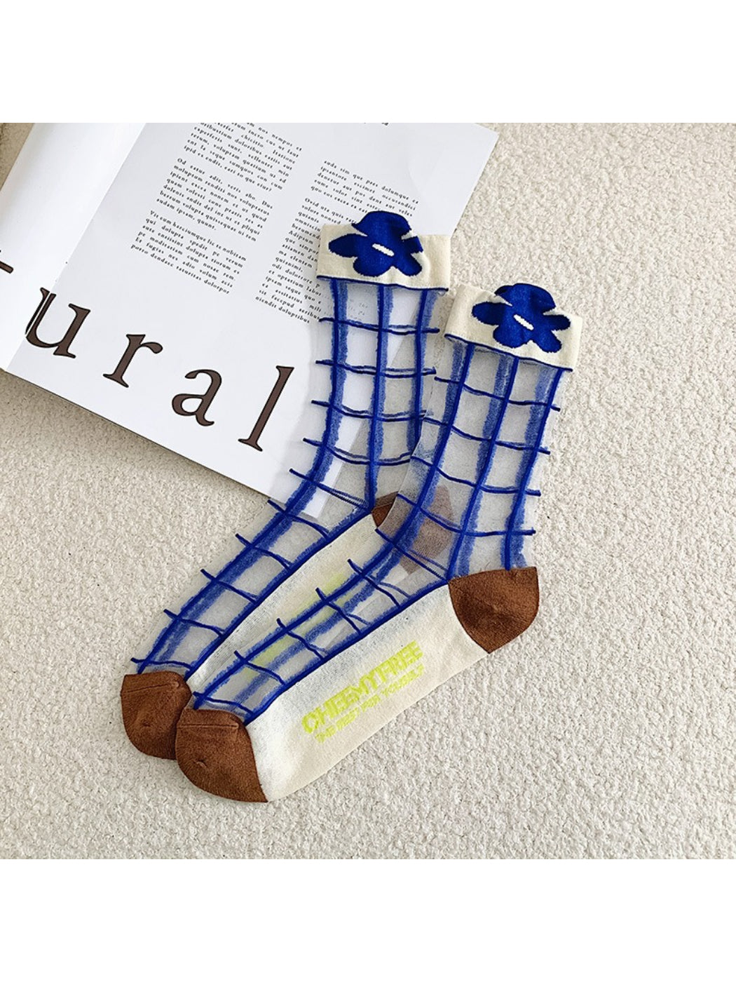 Rufia - Graphic Panel Design Crew Socks product image 6