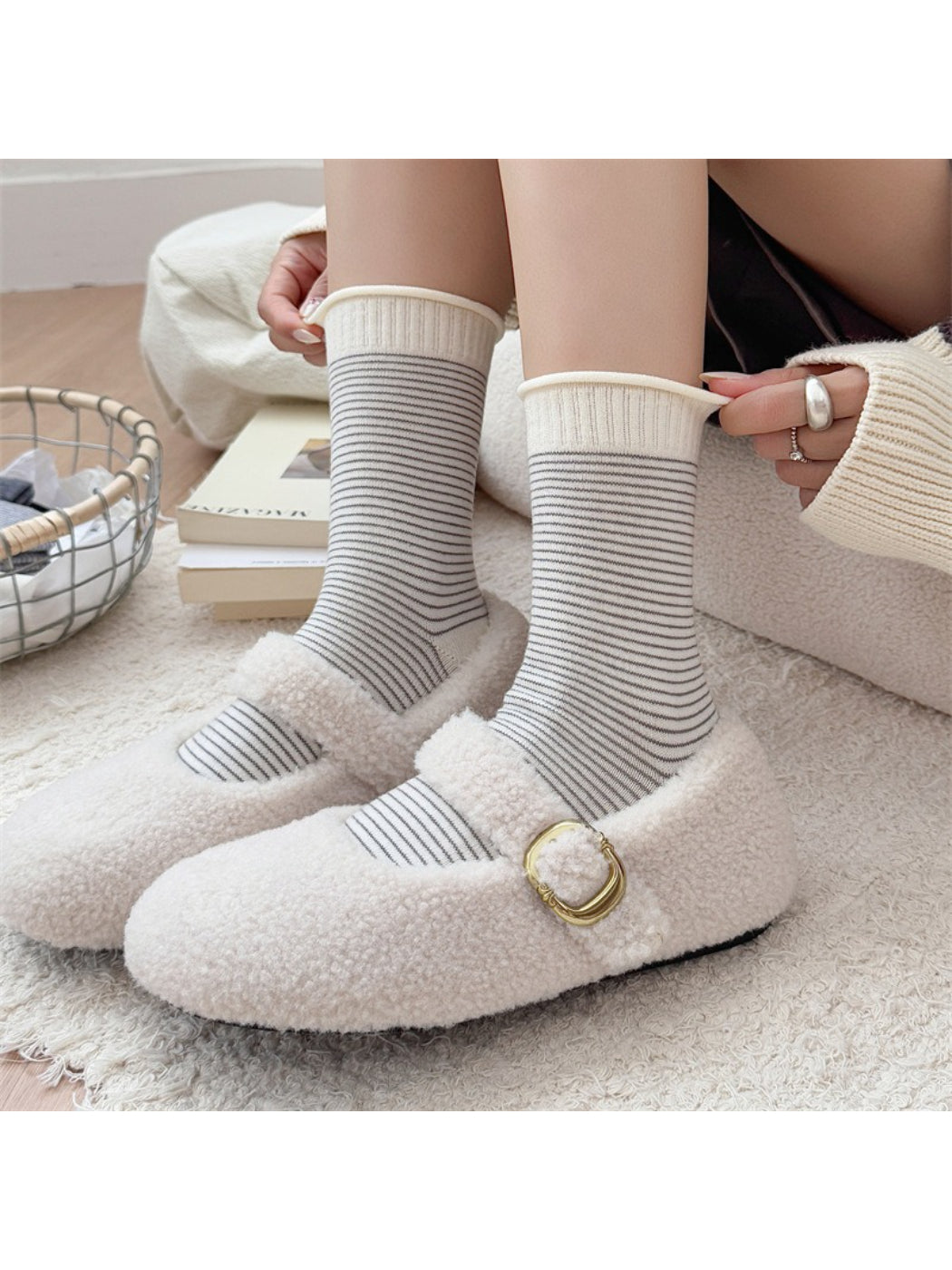 Rufia - Soft Colour Block Character Crew Socks product image 3