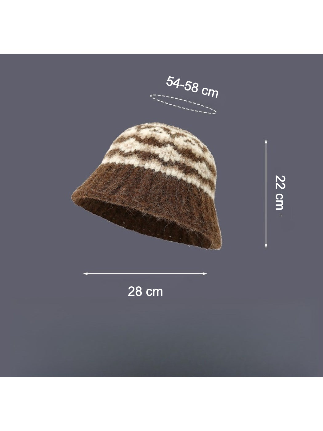 Haila - Winter Knitted Bucket Hat for Women