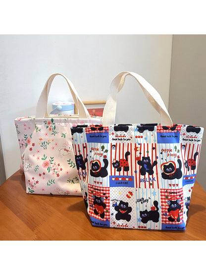 Cosbai - Rectangular Zipper Hand-Carry Lunch Bag