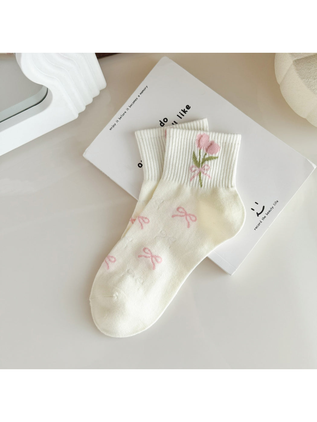 Rufia - Sweet Floral Bow Ankle Socks product image 8