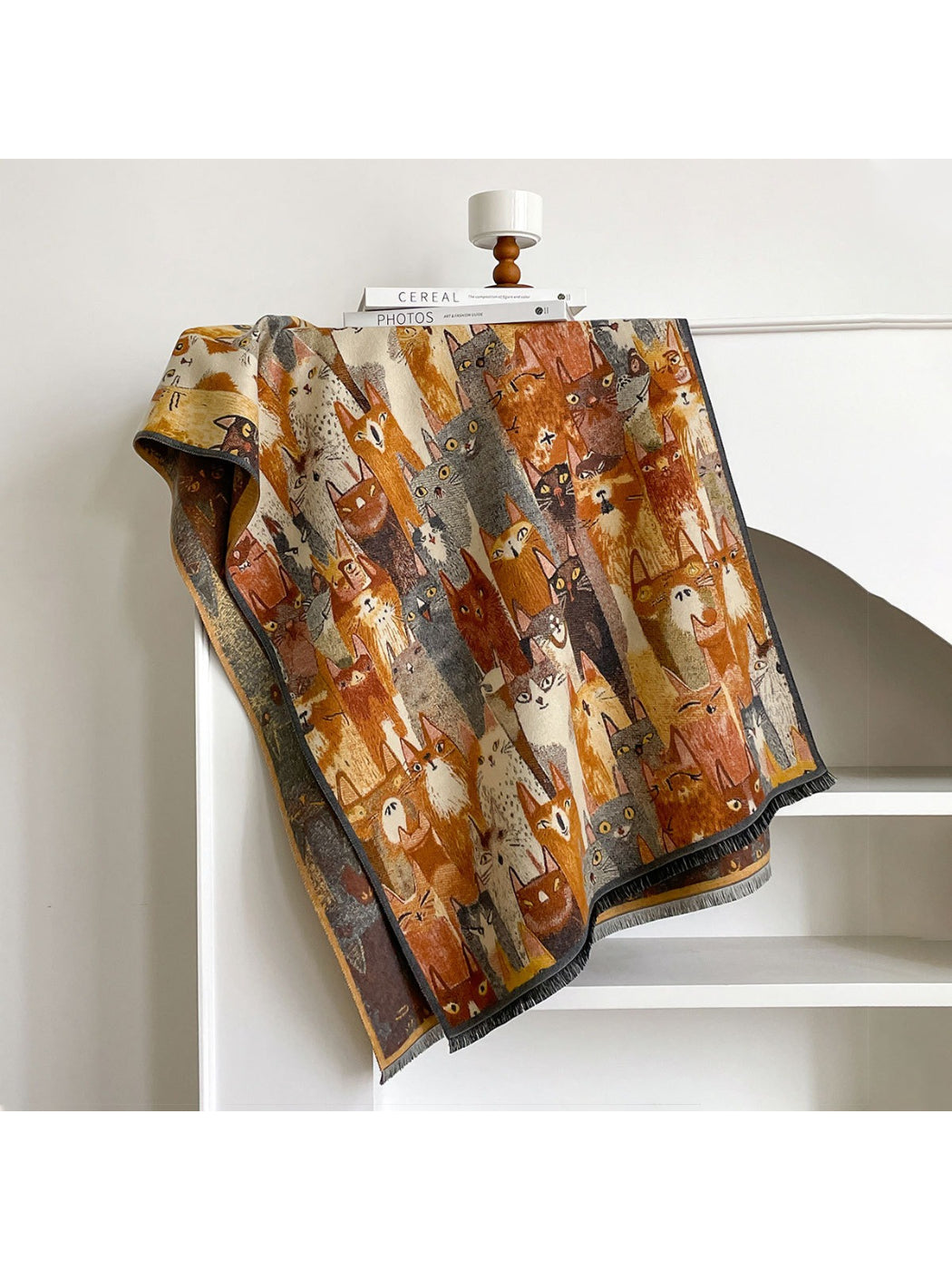 Scarvii - Vintage Abstract Art Paisley Print Scarf & Wrap