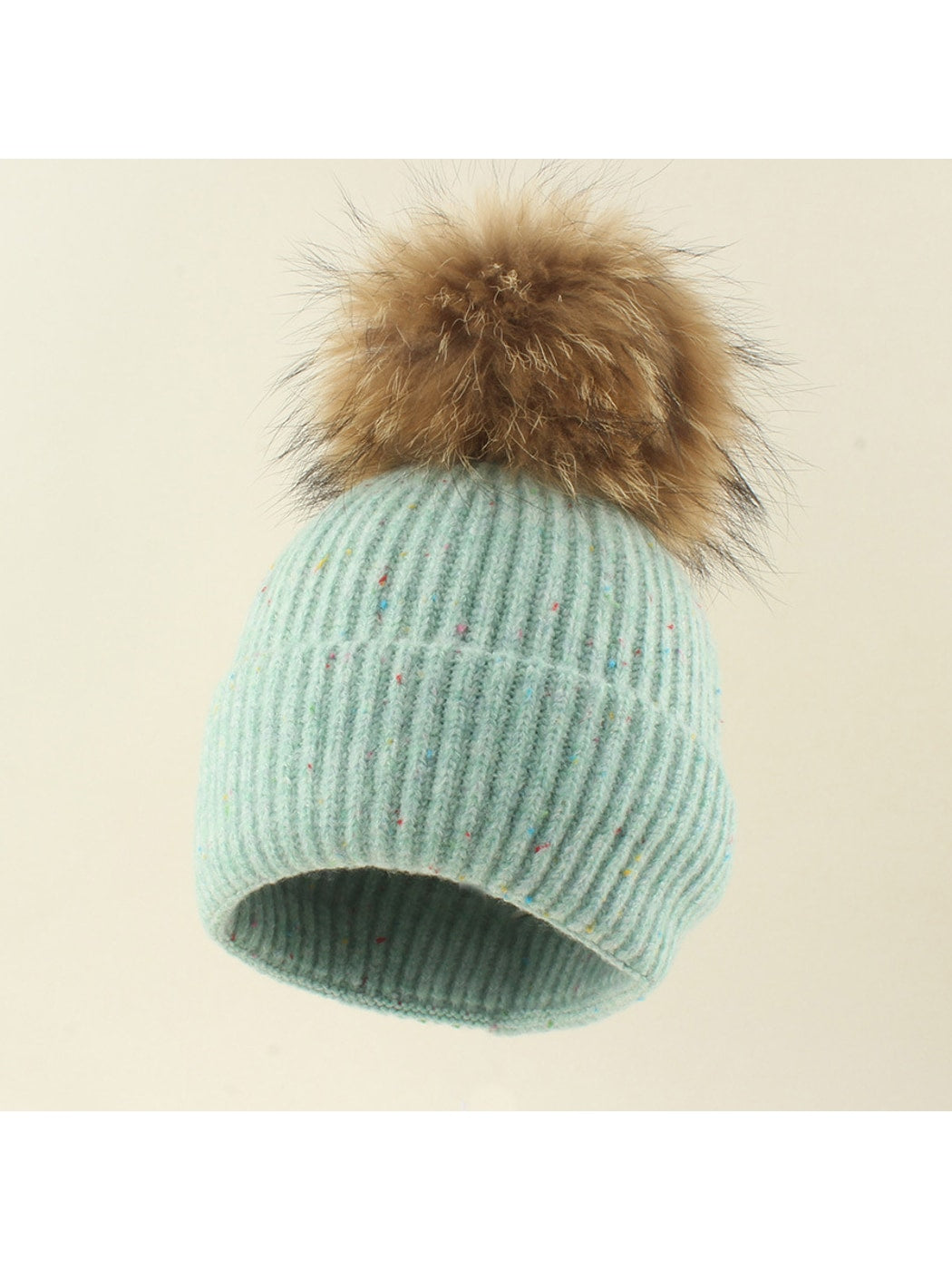 Haila - Simple Round Top Outdoor Knit Beanie