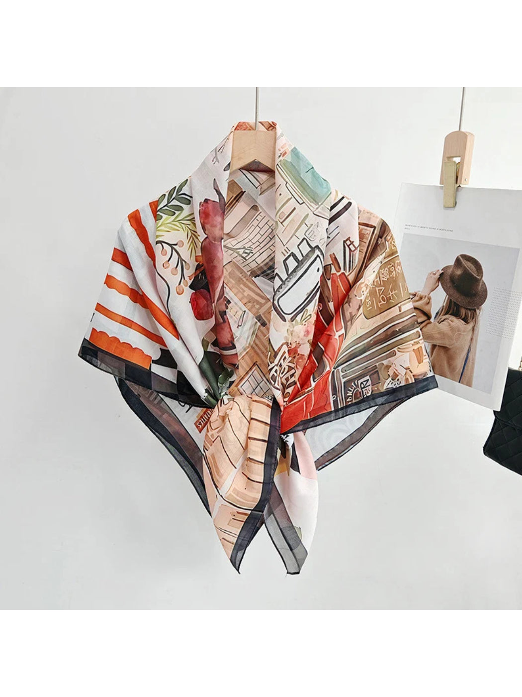 Scarvii - Urban Landscape Print Square Scarf