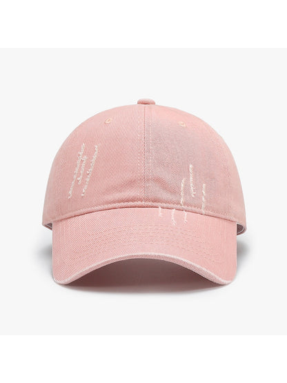 Haila - Soft Top Curved Brim Adjustable Baseball Cap