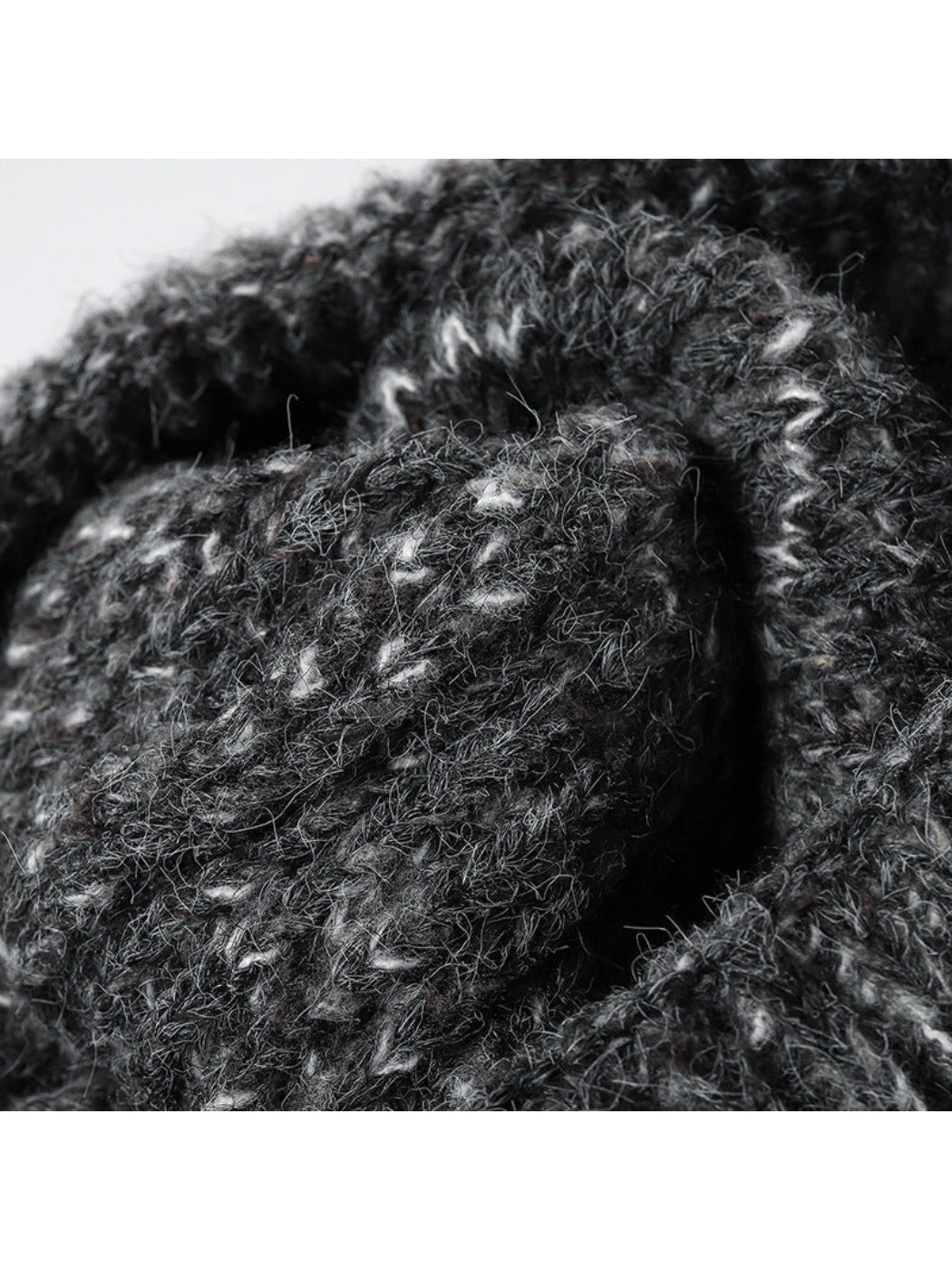 Haila - Heathered Ribbed Cuffed Knit Beanie