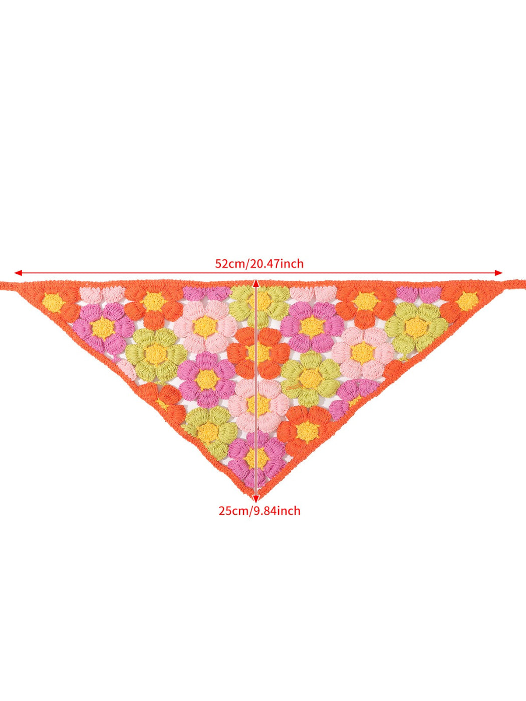 Scarvii Colorful Crochet Flower Tie Headband