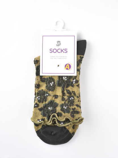 Rufia – Capsule Bloom Texture Crew Socks