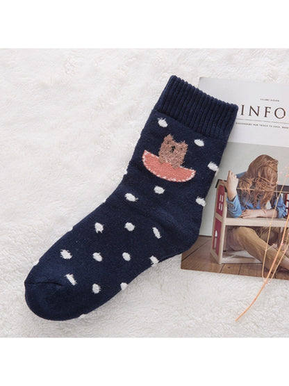 Rufia - Mixed Pattern Knit Crew Socks product image 5