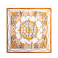 Scarvii - Colorful Nautical Wheel Pattern Square Scarf