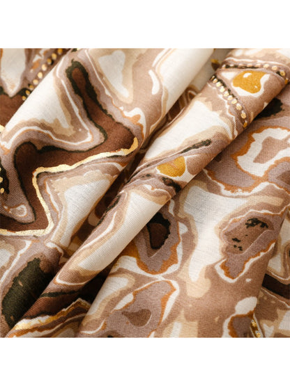 Scarvii - Abstract Marble Print Scarf