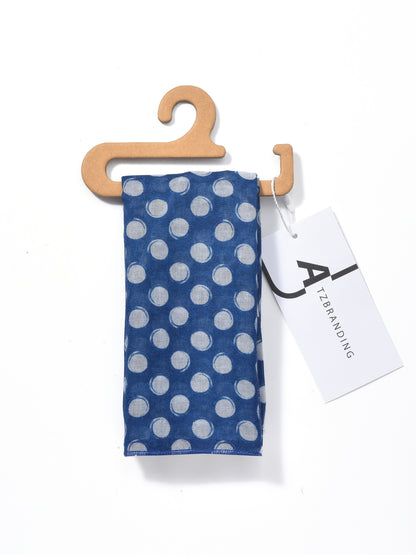 Scarvii - Lightweight Polka Dot Square Scarf
