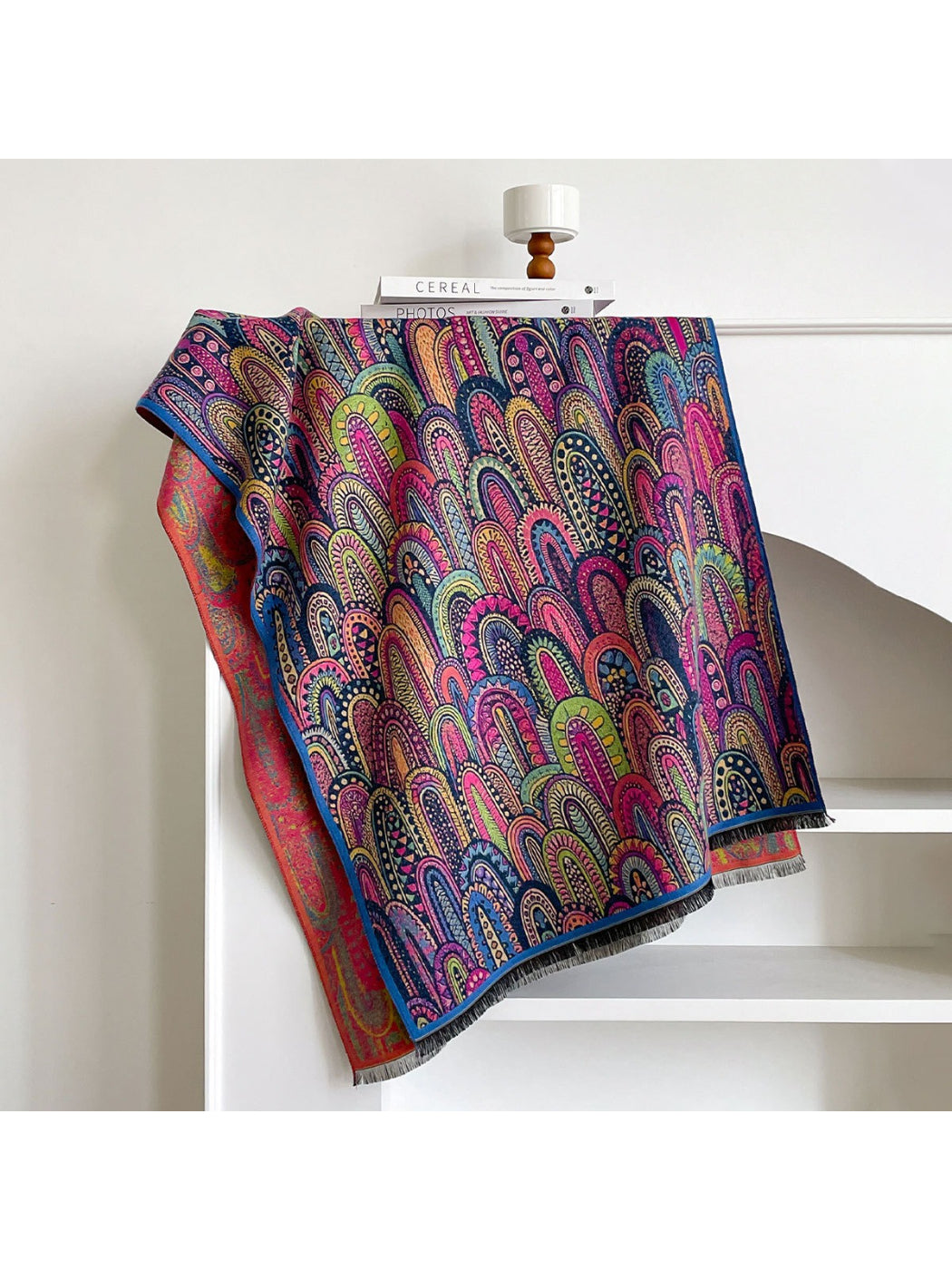 Scarvii - Vintage Abstract Art Paisley Print Scarf & Wrap