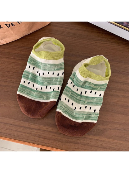 Rufia - Retro Pattern Low Ankle Socks