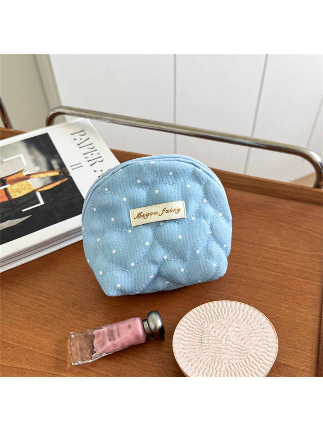 Cosbai Colorful Polka Dot Zip Bag product image