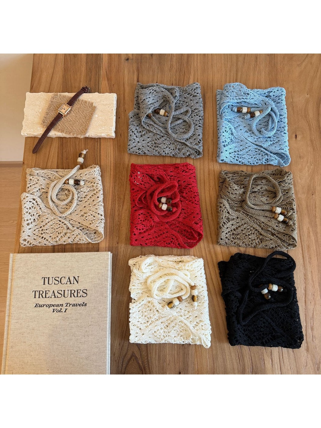 Scarvii - Geometric Pattern Openwork Triangle Scarf
