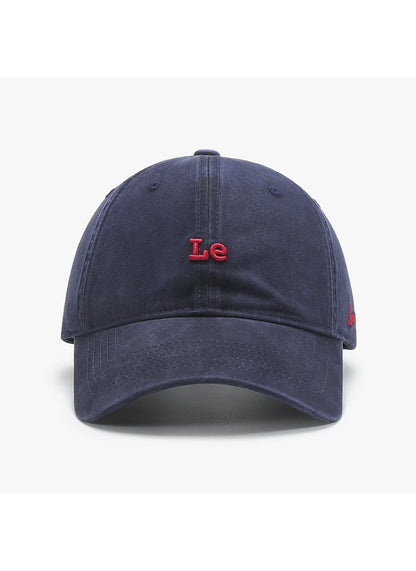 Haila - Casual Letter‑Print Curved‑Brim Baseball Cap