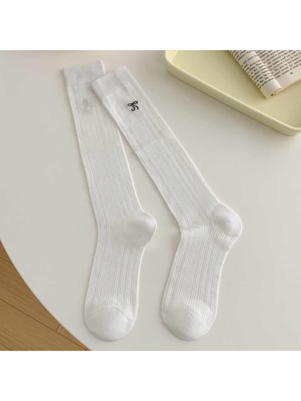 Rufia - Sheer Ribbed Knee-High Socks product image 4
