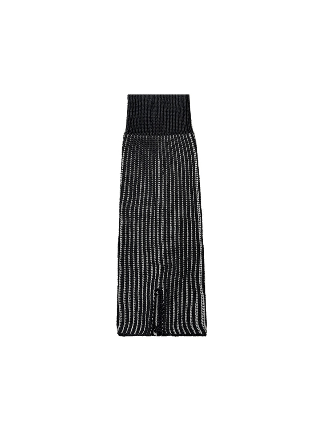 Cozyra - Striped Split-Hem Flared Leg Warmers