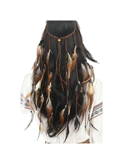 Hairish - Tribal Feather Hair Garland