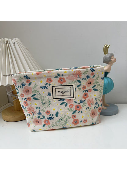 Cosbai - Floral Print Makeup Cosmetic Pouch – Everyday Beauty Organizer