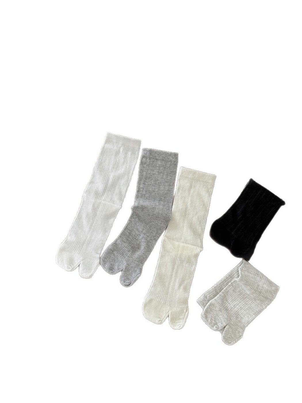 Rufia - Solid Color Split Toe Socks