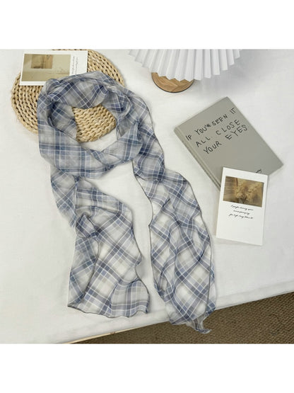 Scarvii - Simple Checked Decorative Scarf