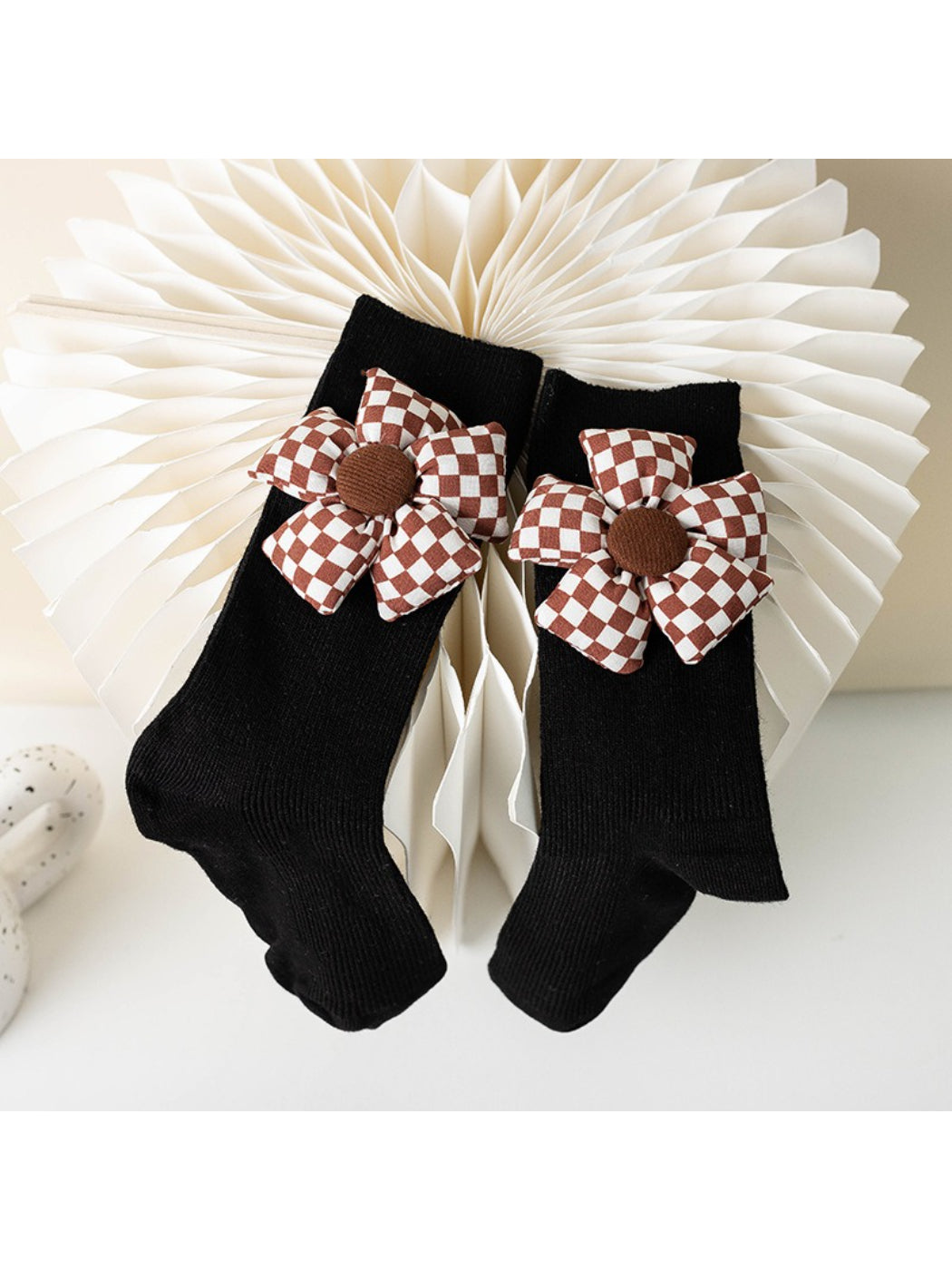 Rufia - Checkered Flower Crew Socks product image 2
