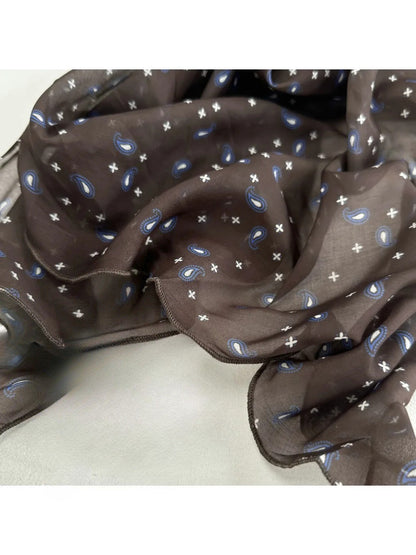 Scarvii - Classic Paisley Print Narrow Scarf