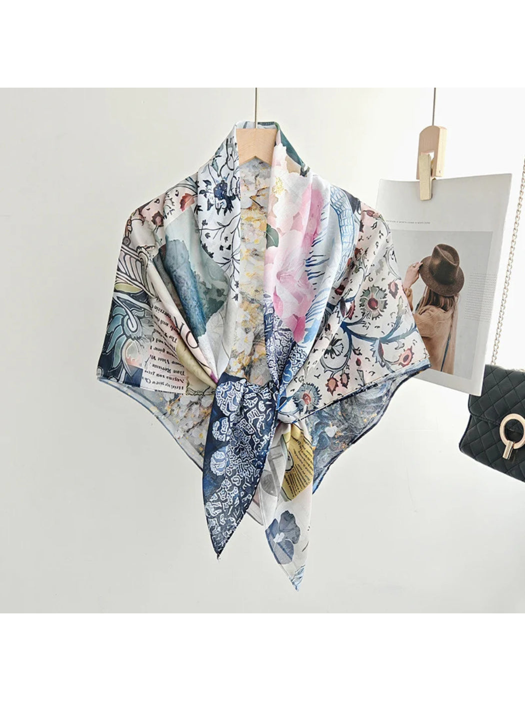 Scarvii - Semi-Sheer Square Scarf