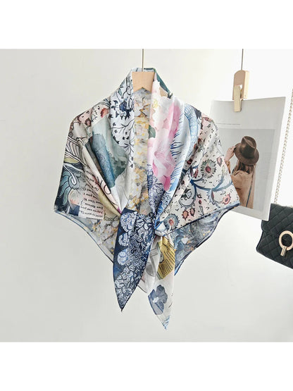 Scarvii - Semi-Sheer Square Scarf
