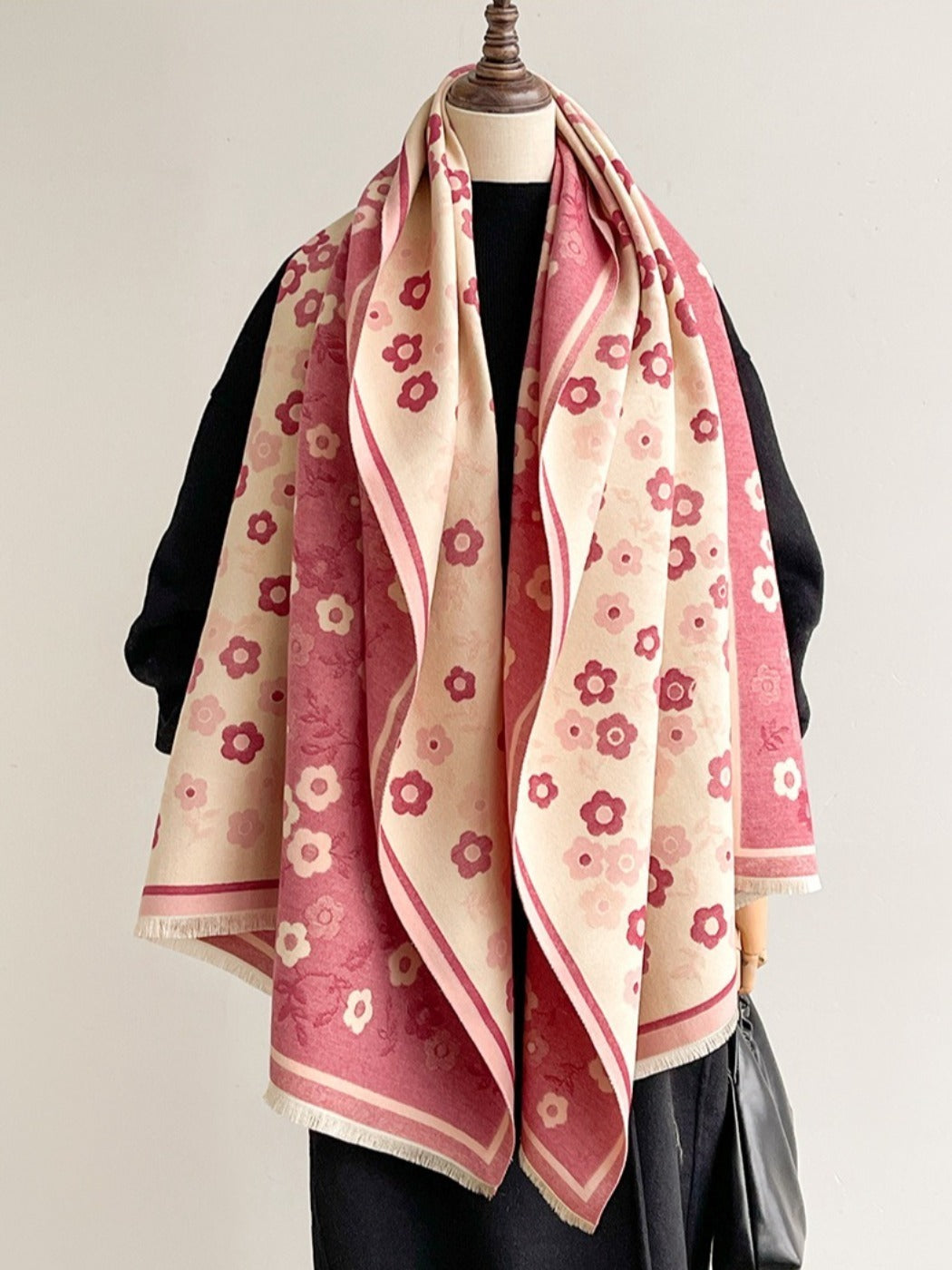 Scarvii - Vintage Classic Floral Shawl & Scarf