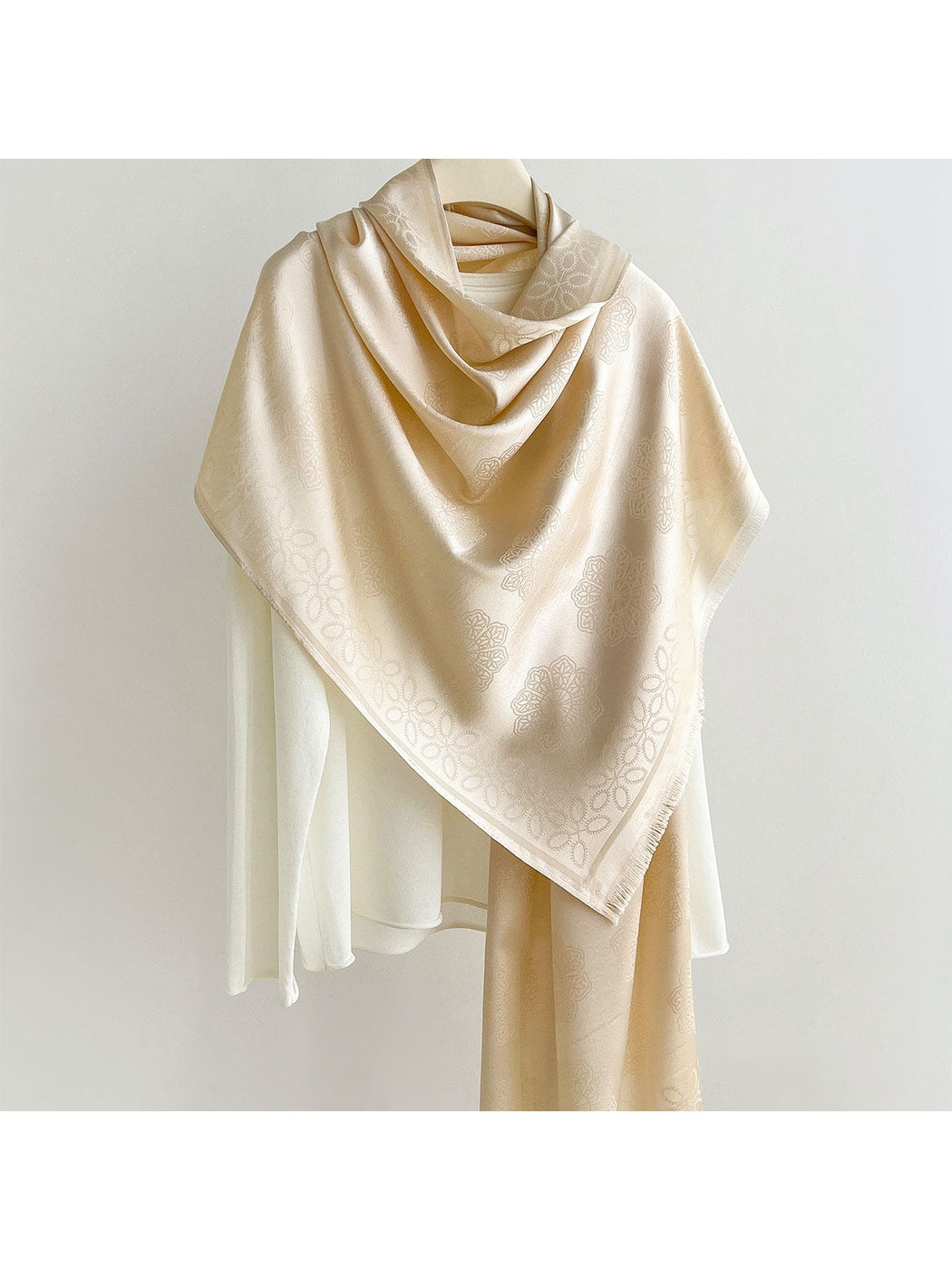Scarvii - Summer Fresh Floral Border Wrap Scarf